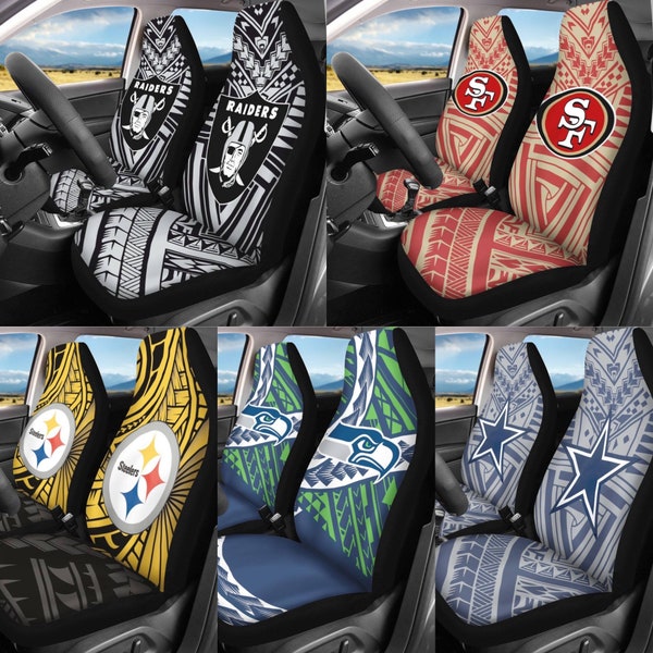 Football Tribal Car Seat Covers (Set of 2)