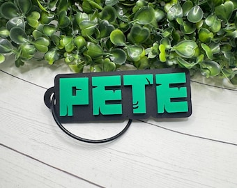 Personalized Mine Game Bag Tag: Acrylic Keychain