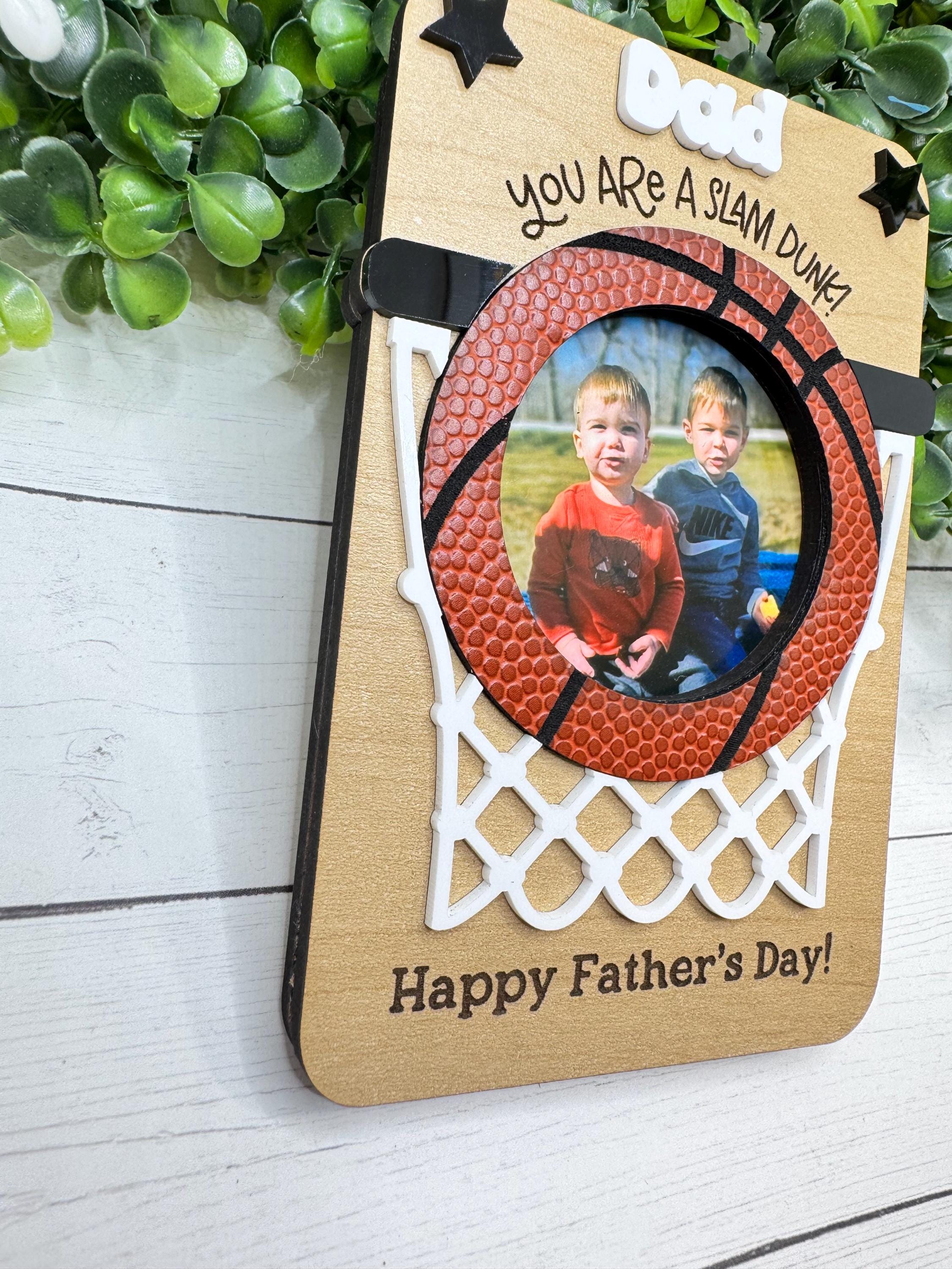 Personalized Basketball Photo Frame Magnet-father's Day Gift With Photo ...