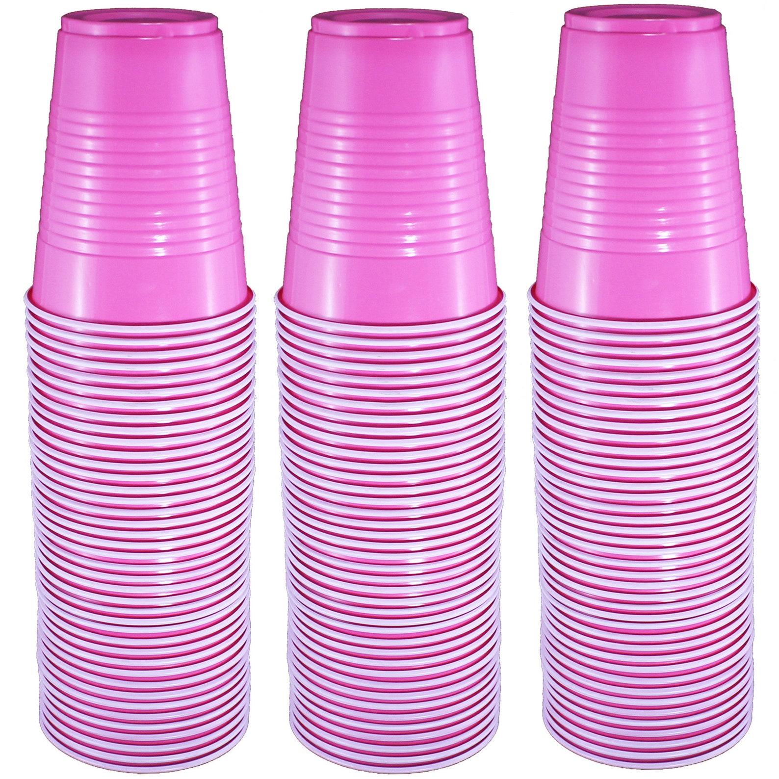 Hot Pink 16oz Disposable Plastic Cups 120Pack Hot Pink Etsy