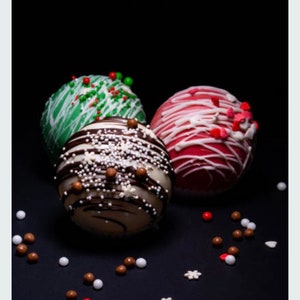 Gourmet Cocoa Bomb in 32 flavors, large size, 3 inches