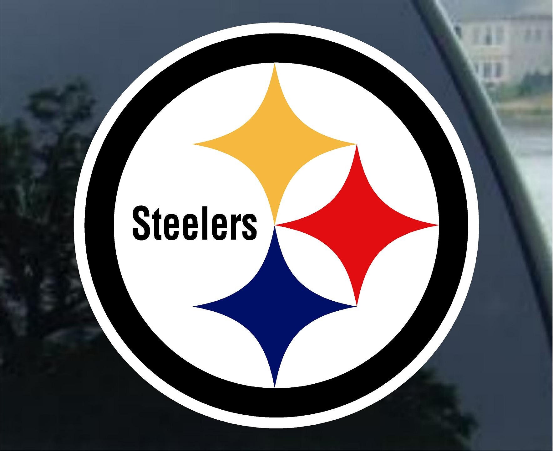 Pittsburgh Steelers vinyl decal car window mirror bumper Etsy
