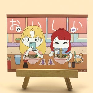 Ramen Friends Art Print | Cute Character Art Print | Illustration Wall Art | Desk Art Print