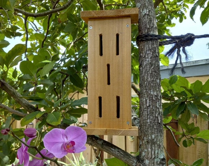 Butterfly house-Butterfly cedar house-pollinator pollinator house-beneficial insects  -permaculture butterfly house-Christmas gift-Gift mom