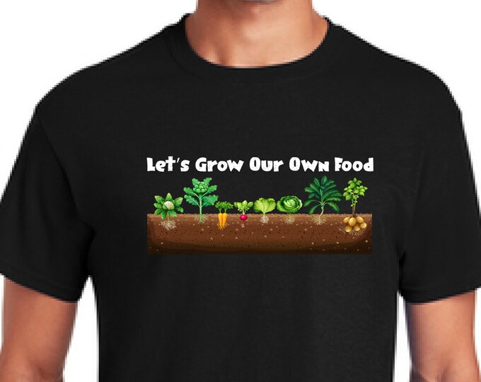 Gardening t-shirt-Growing food t-shirt-Permaculture shirt-Raised beds shirt-Christmas gift shirt-Father's day gift-Anniversary gift-gift dad