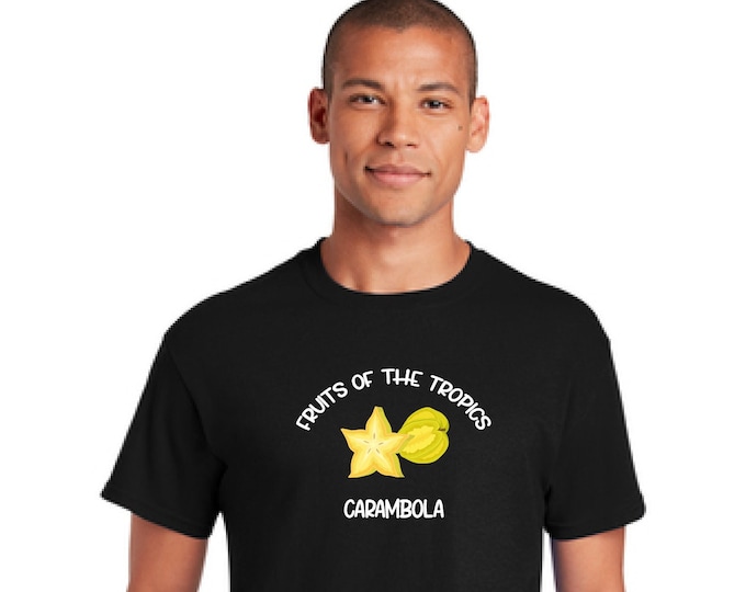 Carambola shirt-Gift dad-permaculture tee- Dad T-shirt-Tropical Fruits t-shirt T-shirt-Father's day gift-Christmas gift-Gift for son-gift