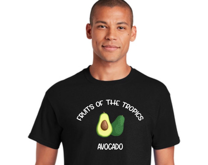 Avocado shirt-Gift dad-permaculture tee- Dad T-shirt-Tropical Fruits t-shirt T-shirt-Father's day gift-Christmas gift-Gift for son-gift men