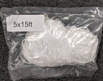 5X15FT All-Season Trellis Netting -White Nylon Gardening Net 75 Sqft-gardening net-plant support nylon trellis-gardening-trellis for plants