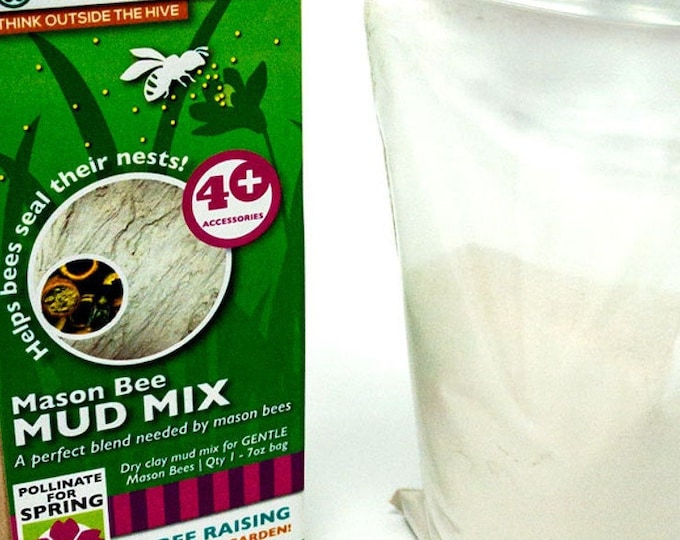 Mason Bee Mud mixture-Bee mud mixture-beneficial insects-Solitary bees mud mix-Christmas gift-father's day gift-permaculture bee mud mixture