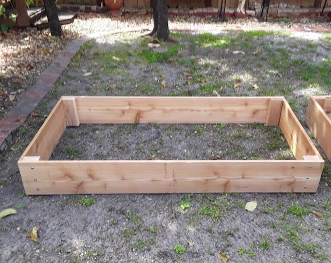 Raised garden bed-3x6 Cedar garden bed-gardening planters-vegetables garden beds-Christmas gift-Father's day -organic gardening-Permaculture