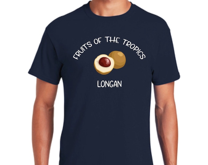 Longan fruit shirt-Gift dad-permaculture tee- Dad T-shirt-Tropical Fruits t-shirt T-shirt-Father's day gift-Christmas gift-Gift for son gift
