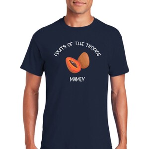 Mamey fruit shirt-Gift dad-permaculture tee- Dad T-shirt-Tropical Fruits t-shirt T-shirt-Father&#39;s day gift-Christmas gift-Gift for son gift