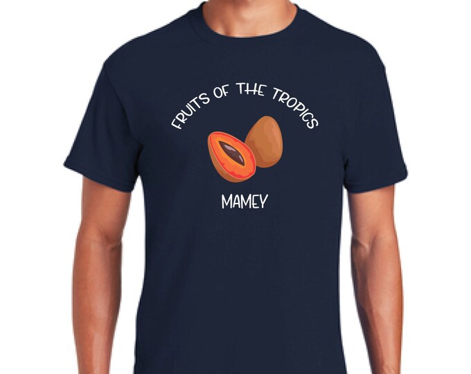 Mamey fruit shirt-Gift dad-permaculture tee- Dad T-shirt-Tropical Fruits t-shirt T-shirt-Father's day gift-Christmas gift-Gift for son gift