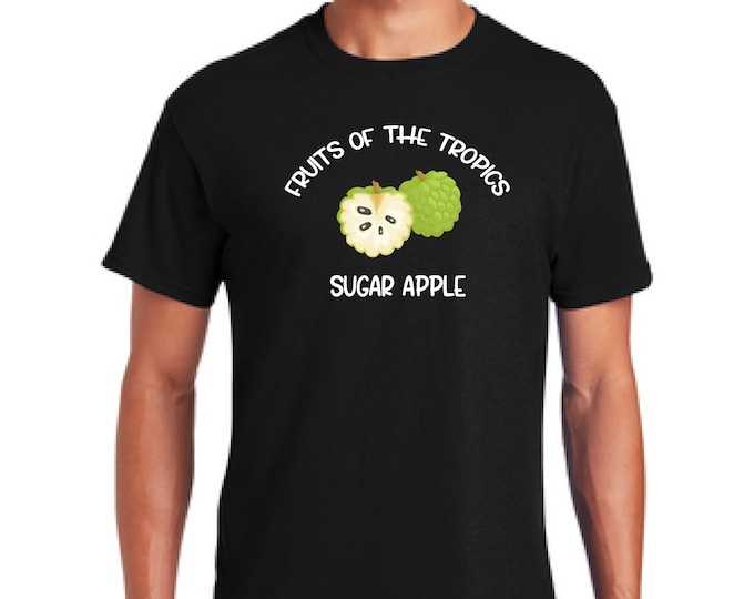 Sugar apple shirt-Gift dad-permaculture tee- Dad T-shirt-Tropical Fruits t-shirt T-shirt-Father's day gift-Christmas gift-Gift for son gift