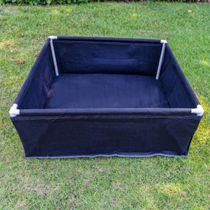 Framed 3x3 grow bag-grow bag- breathable framed grow bag-vegetable growing planter-raised bed- 3x3 x 18 inches tall raised bed-Gardening