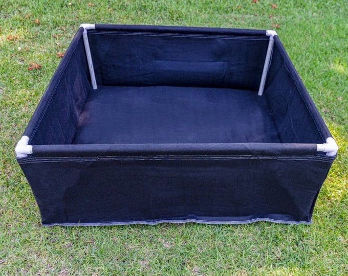 Framed 4x4 grow bag-grow bag- breathable framed grow bag-vegetable growing planter-raised bed- 4x4 x 18 inches tall raised bed-Gardening