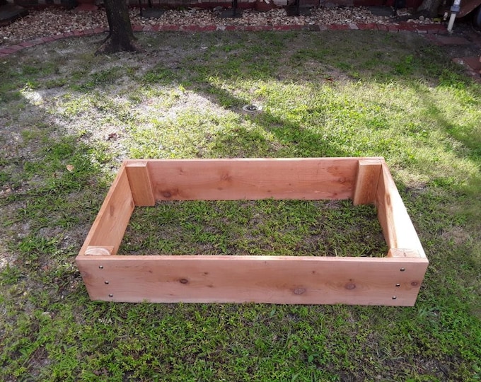 Raised garden bed 2x4-Cedar garden bed-gardening planter-vegetable raised bed-Christmas gift-Father'sday gift-organic gardening-Permaculture