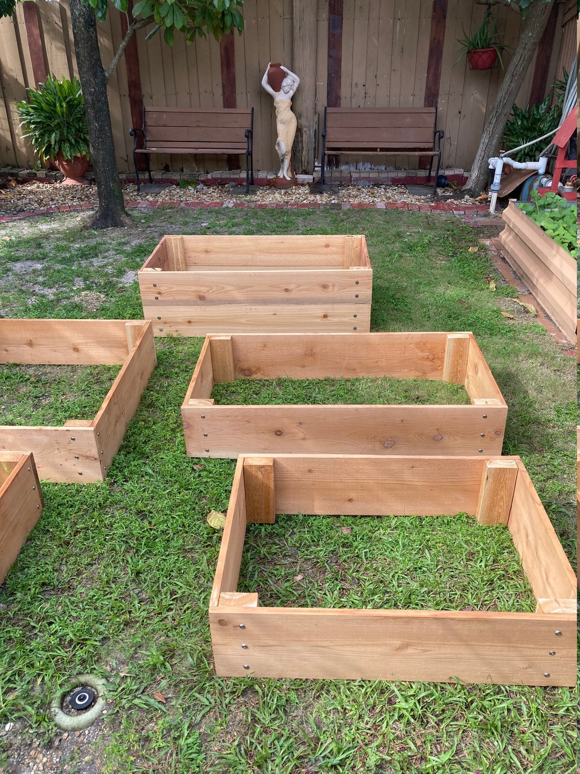 Raised Garden Bed 2x4cedar Garden Bedgardening Plantervegetable