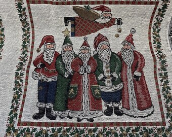 最大90％オフ - 特価 セール Santa Swedish Vintage Print Tapestry Christmas Merry Jul God クリスマス