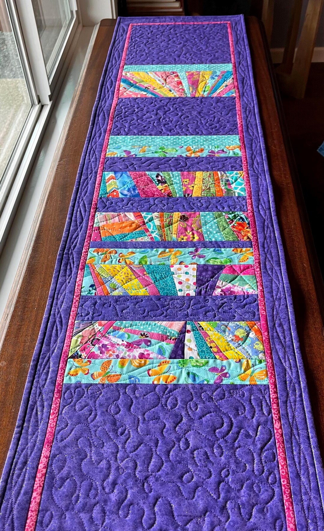 Runner Scrap Fiber Art 78
