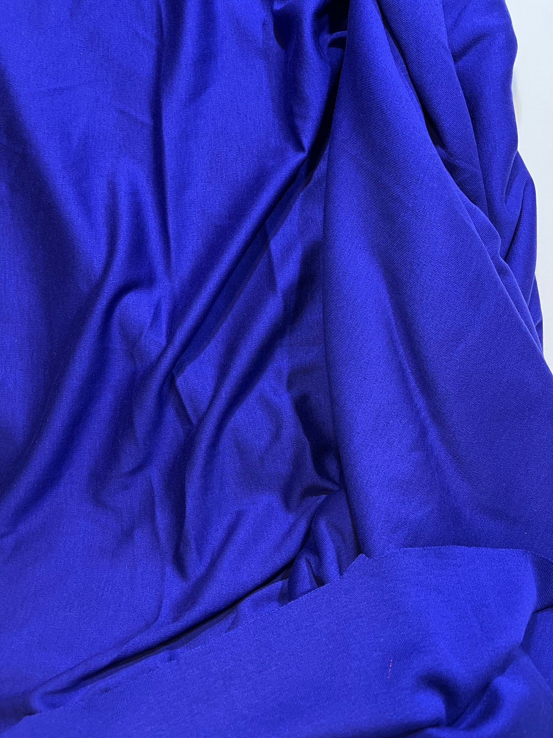 Royal Purple Jersey Knit Fabric, 4 2/3 Yards New Old Stock 64 Wide