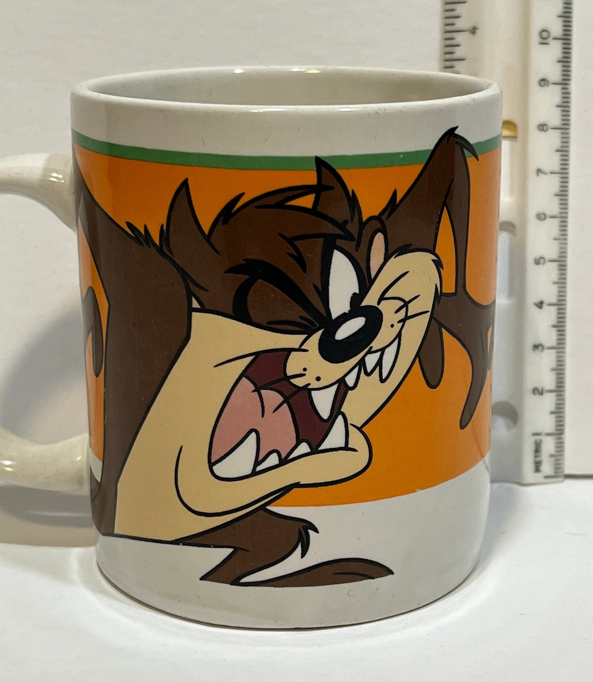 Tasmanian Devil Mug From 1998, Looney Tunes Cartoon Coffee Mug, TM