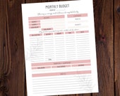Monthly Budget Sheet With Money Affirmations-Monthly Budget Spread-Finance Tracker-Magical Budget Planner-Witchy Budget Planner