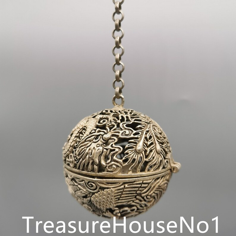 Handcrafted White Copper Dragon and Phoenix Chengxiang Etsy