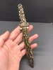 Ancient Chinese pure copper dragon dagger hand-carved exquisite shape can be collected 