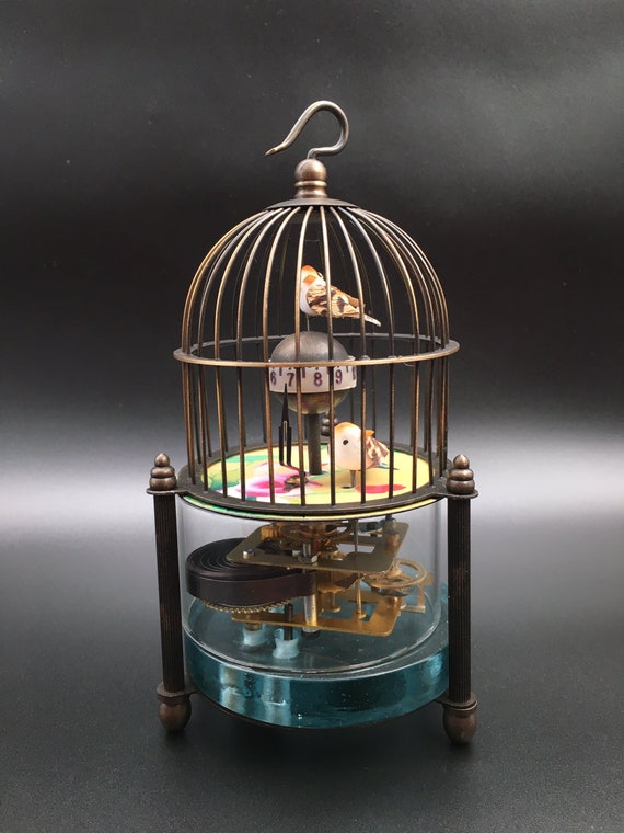 Las estatuas chinas de jaulas de aves Cloisonne - Etsy