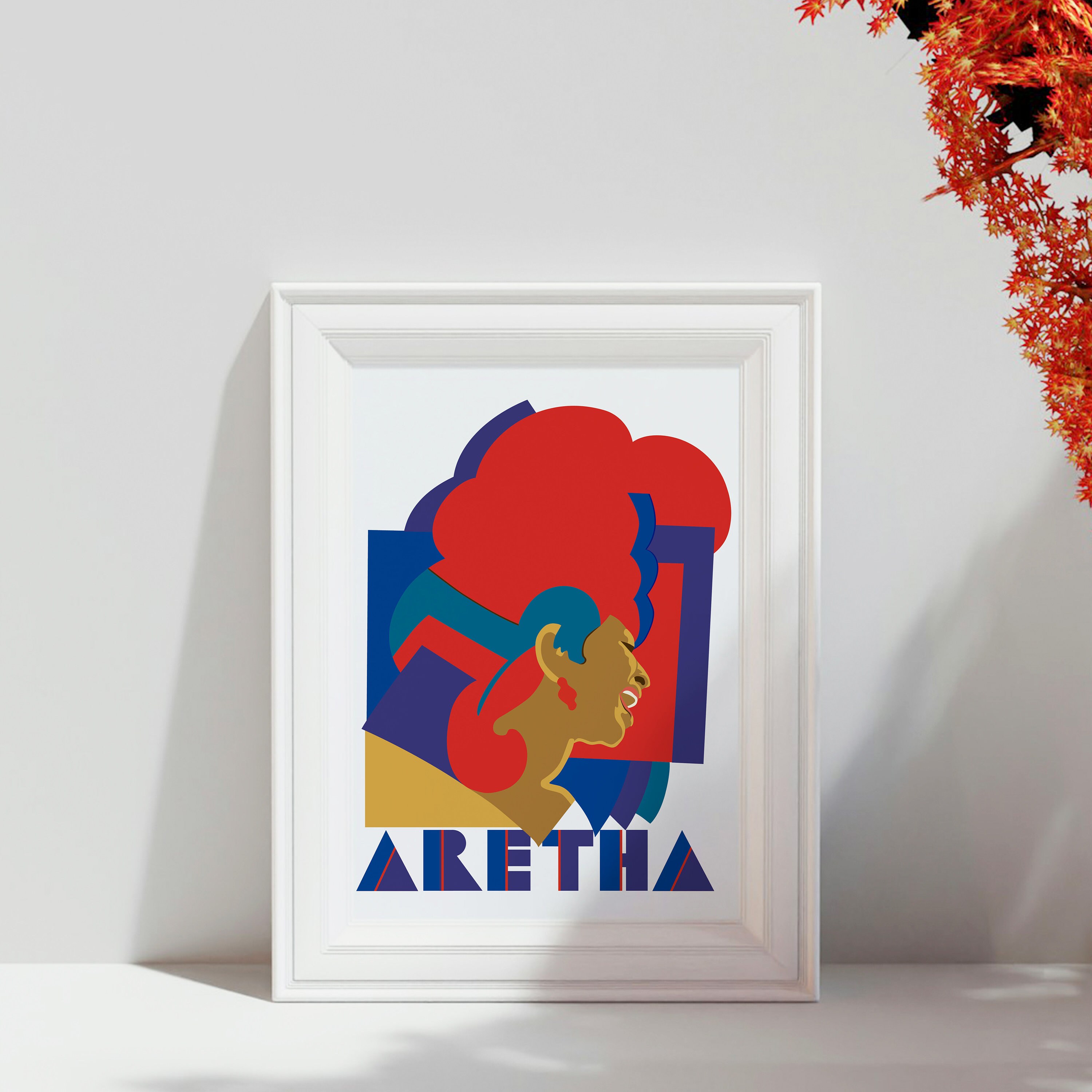 額装品/アレサ フランクリン/アート/ポスター/インテリア Amazon.co.jp: Aretha Franklin アレサ・フランクリン 歌手写真