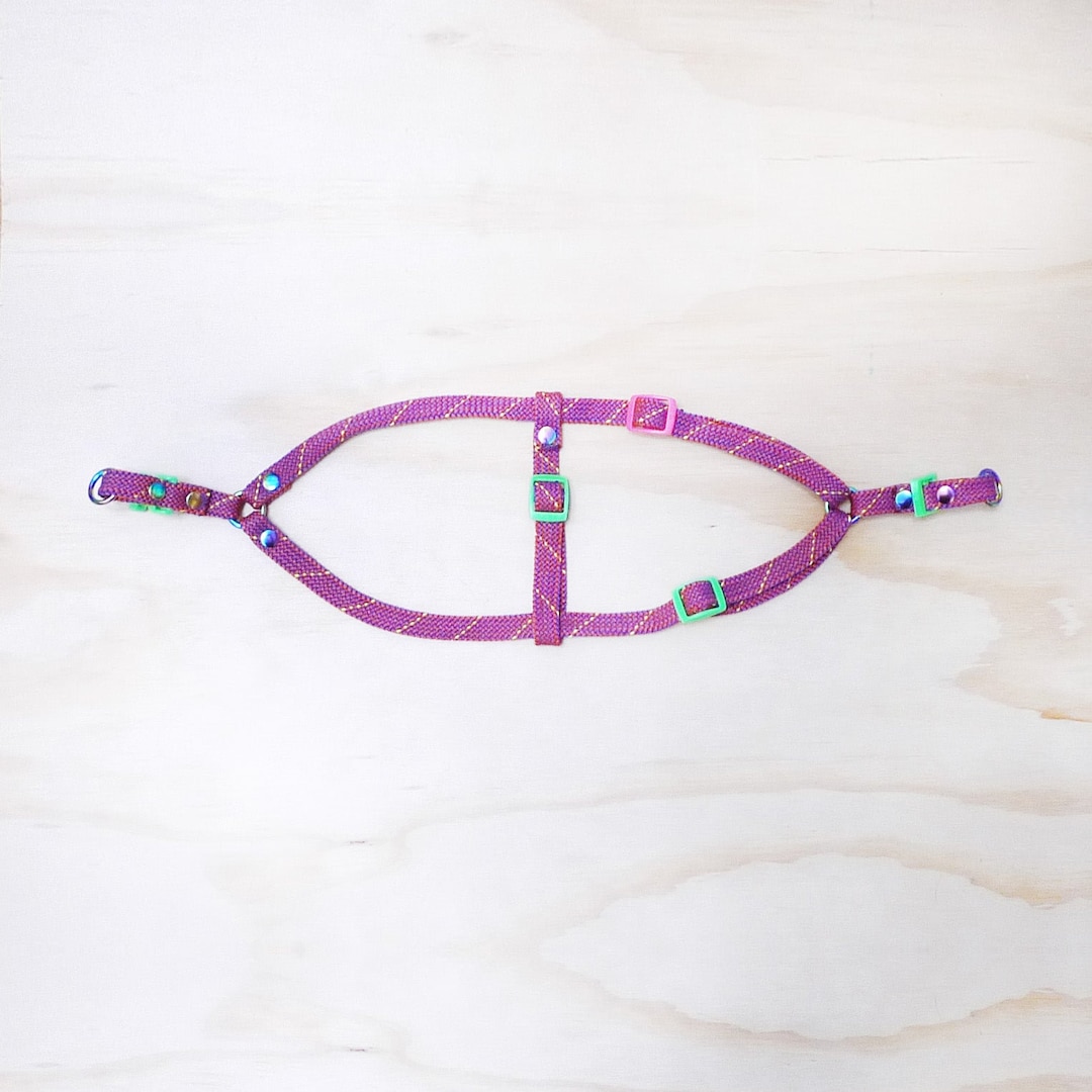 Pink Flat Rope Flat Rope Harness - Pink / Handmade Harness Climbing Rope Upcycled ...