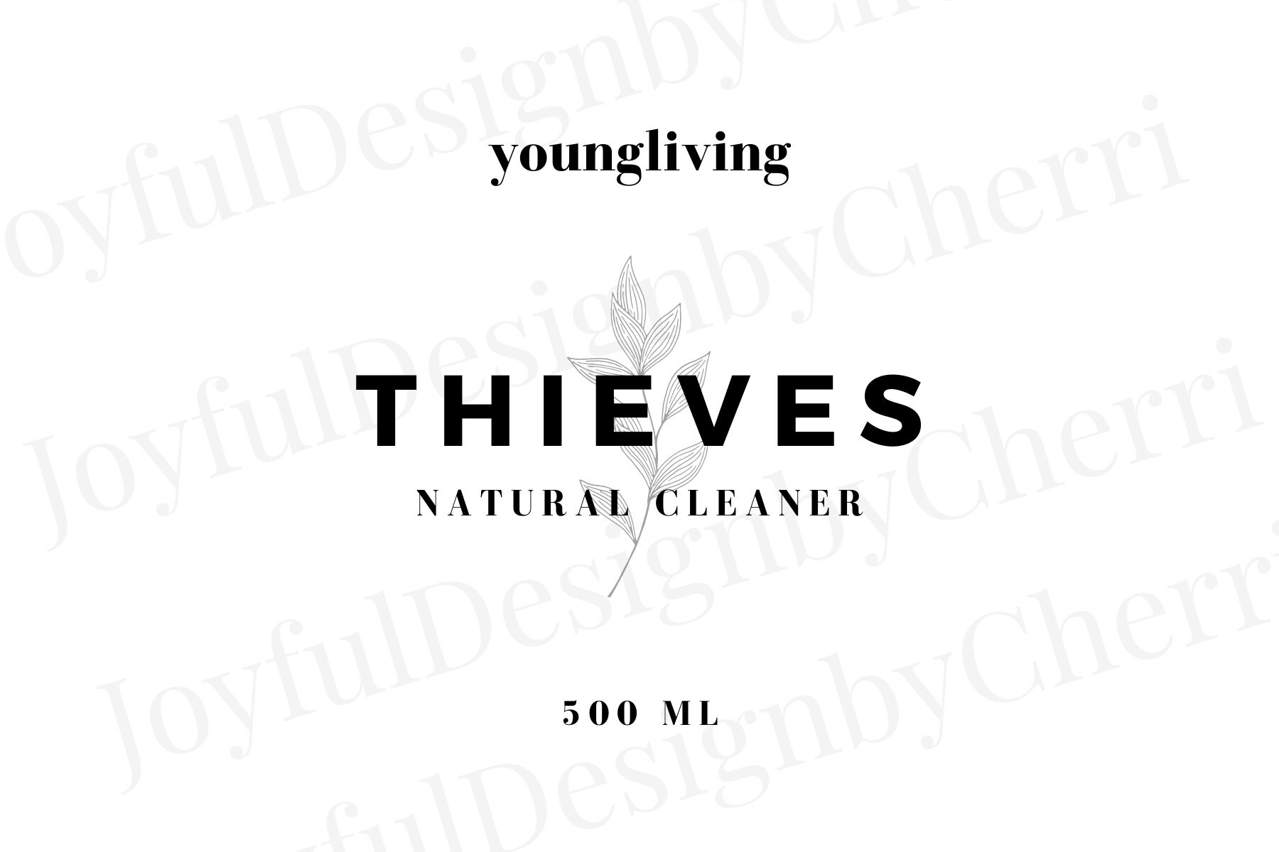 Modern Thieves Cleaner Label Printable Instant Digital - Etsy