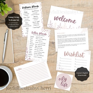 Young Living Essential Oil Welcome Kit (Download digitale istantaneo) 4x6 pollici- Starter Kit, oli essenziali, stampabile, colore naturale