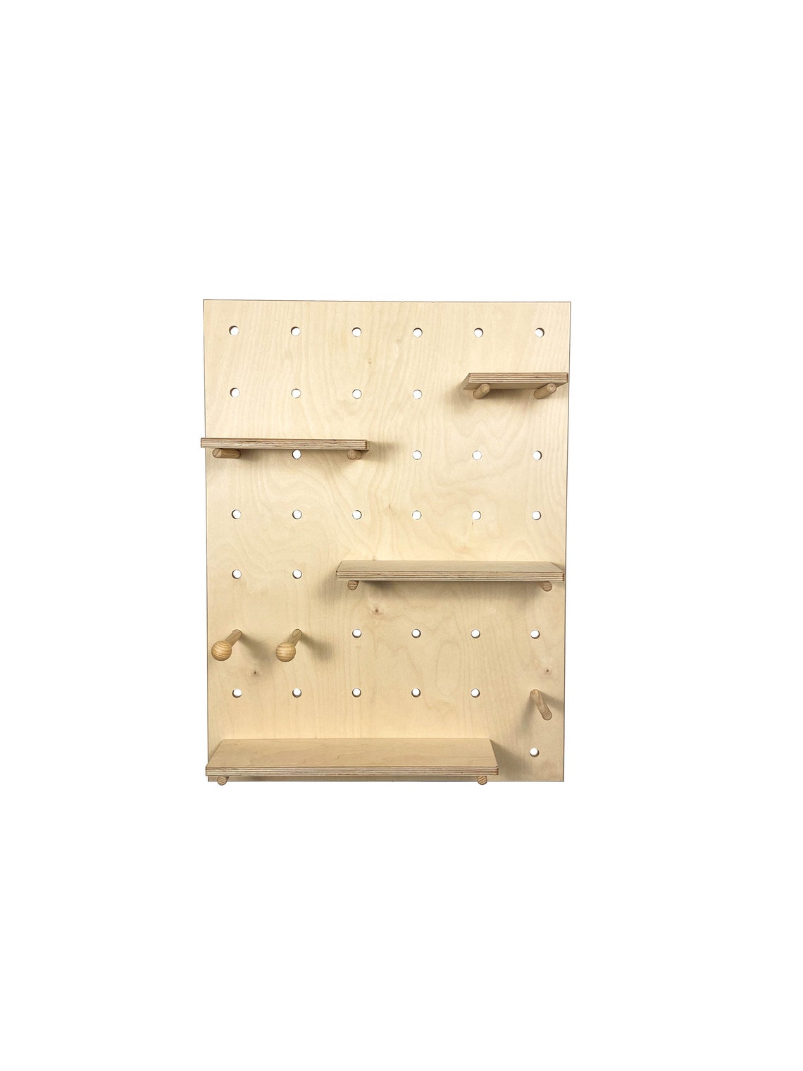 Large Natural Wooden Pegboard Etsy