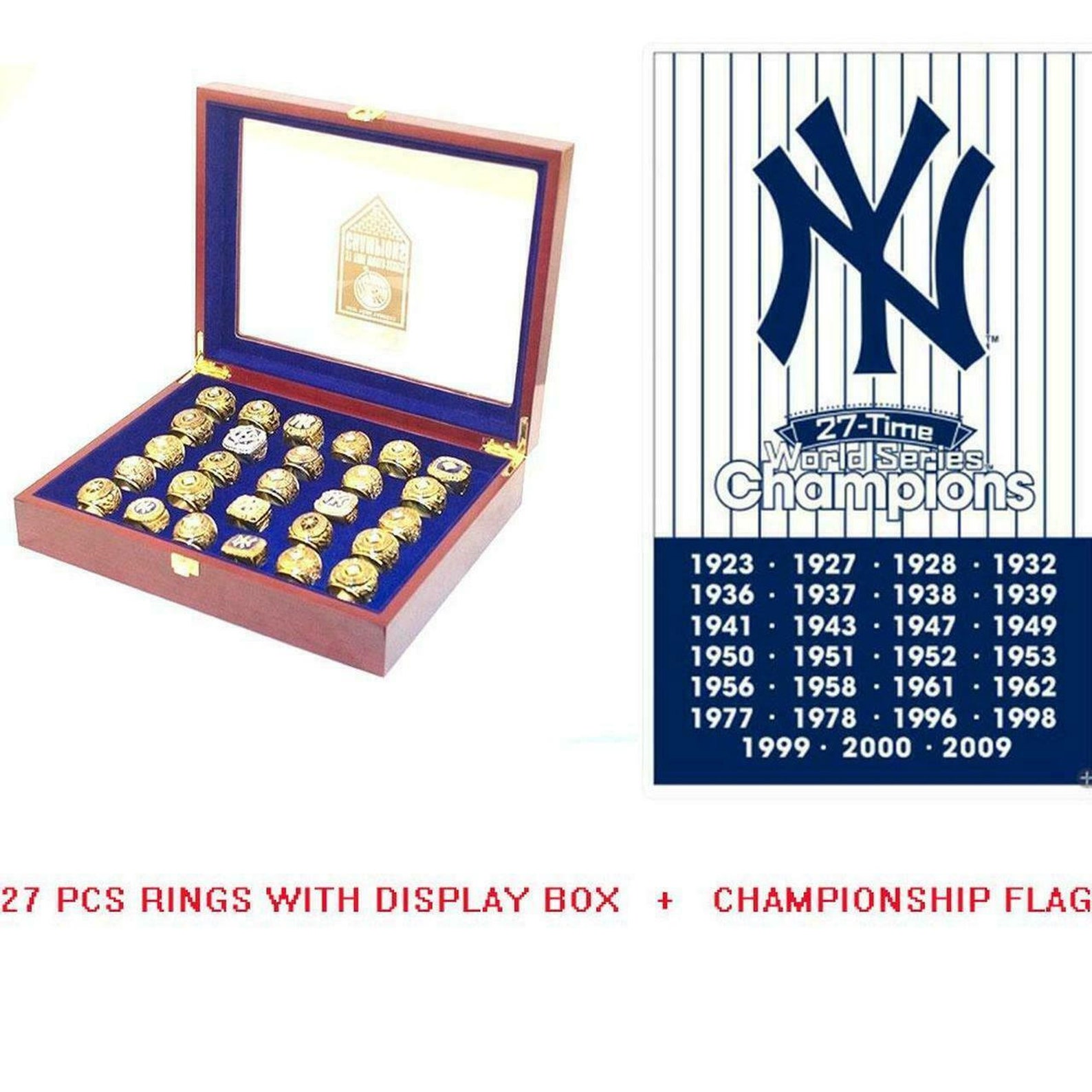 New York Yankees Specatcular 27 Championship Rings With | Etsy