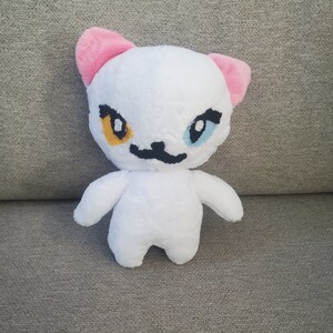 Fluffy White Kitten Plush