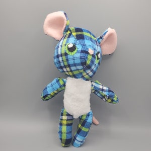 Plaid Rat Plush