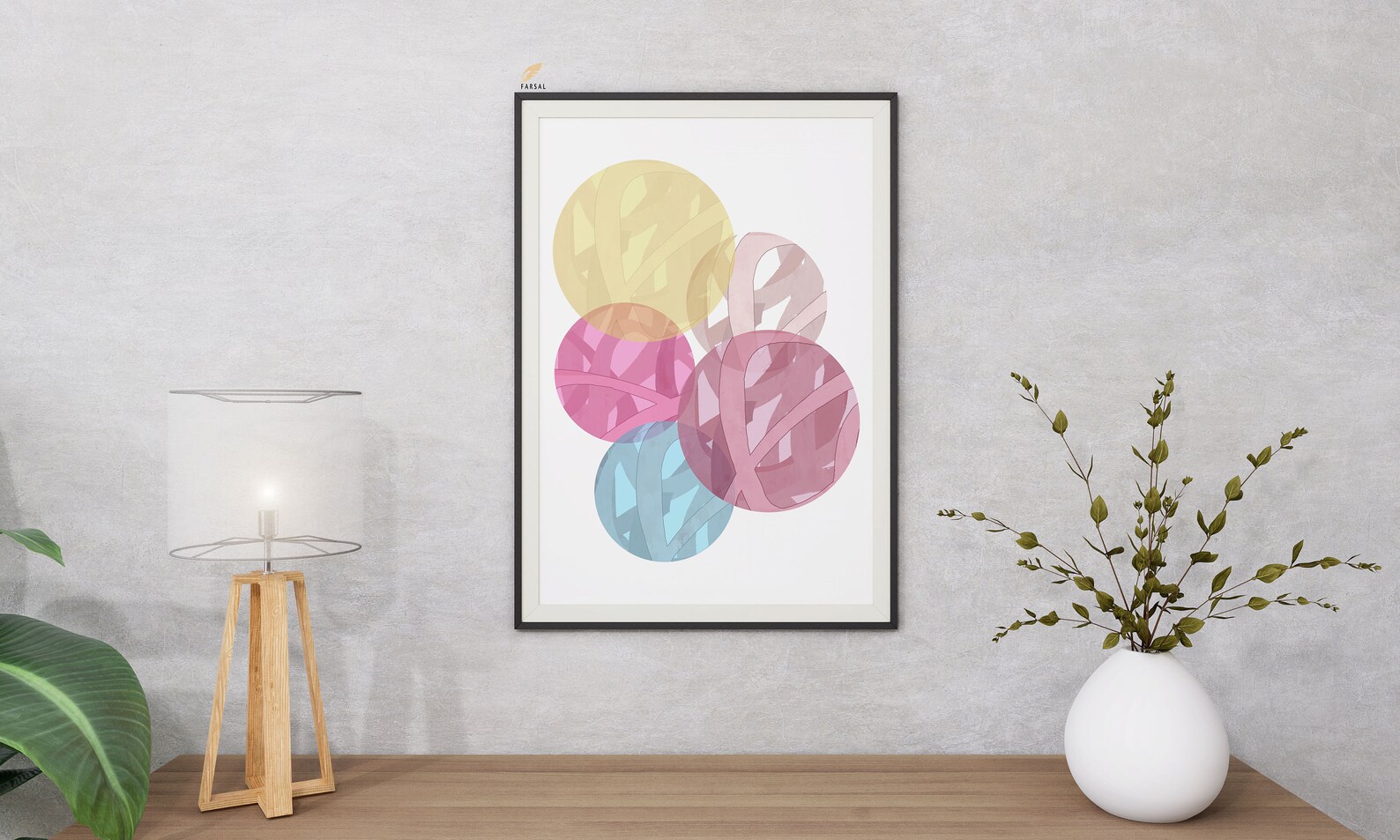 Abstract Circle Canvas Art Circular art prints Abstract Etsy