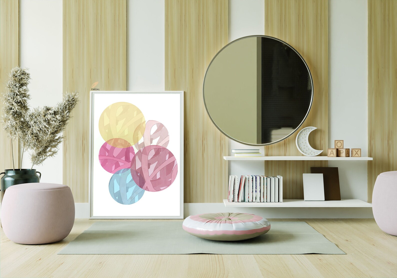 Abstract Circle Canvas Art Circular art prints Abstract Etsy