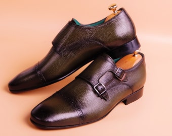 Socompo Green Leather Dress Shoes