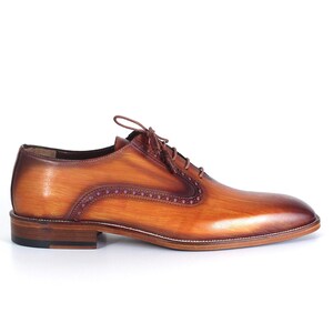 Handmade Toledo Patina Leather Dress Shoes, Classic Luxury Men's Shoes image 1