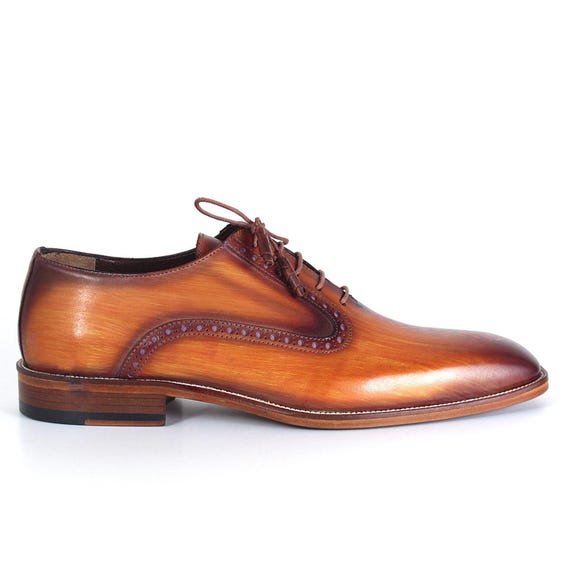 Handmade Toledo Patina Leather Dress Shoes, Classic Luxury Men's Shoes