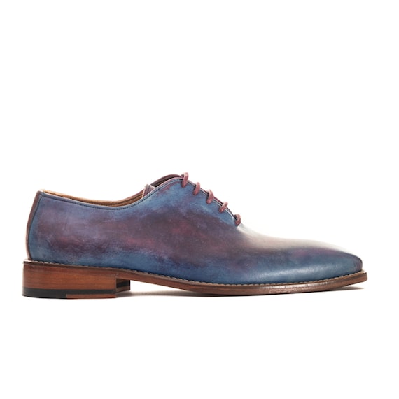 Gacco Blue with Pink Patina Shoes
