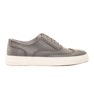 Gacco&#39;s Genuine Leather Low-Top Brogue Sneakers with Tassel
