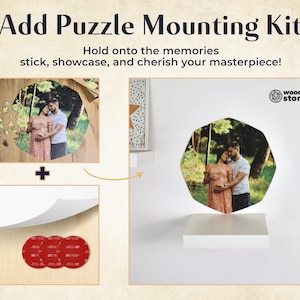 Puzzle personnalisé à partir d'une photo, cadeau personnalisé, puzzle en bois, formes uniques, cadeau d'anniversaire pour lui, elle, cadeau de mariage pour couple image 11