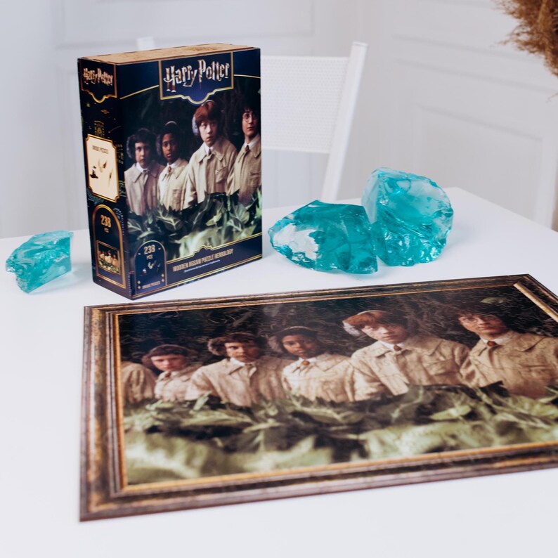 Rompecabezas de madera para adultos y niños Harry Potter Severus Snape™, regalo Potterhead, retrato de Voldemort, rompecabezas vintage coleccionable imagen 12