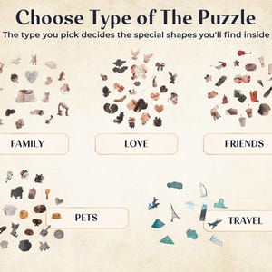 Puzzle personnalisé à partir d'une photo, cadeau personnalisé, puzzle en bois, formes uniques, cadeau d'anniversaire pour lui, elle, cadeau de mariage pour couple image 9