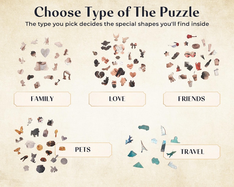 Puzzle personnalisé à partir d'une photo, cadeau personnalisé, puzzle en bois, formes uniques, cadeau d'anniversaire pour lui, elle, cadeau de mariage pour couple image 9