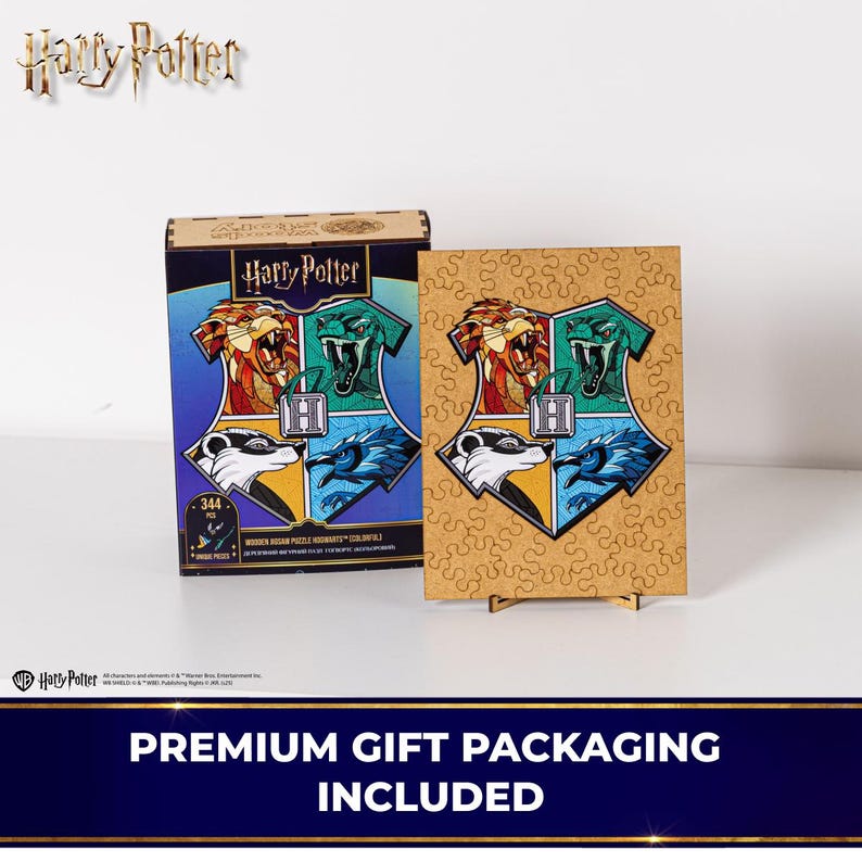 Gift for Potterhead - Licensed Wooden Jigsaw Puzzle, Harry Potter gifts, Hogwarts Puzzle, Harry Potter Puzzle Hogwarts Wall Art, Couple gift image 12